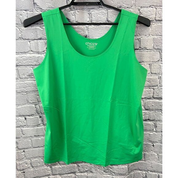 Chico's Tops - Chico's Microfiber Contemporary Tank Top Size 4 XL Grassy Green   NEW